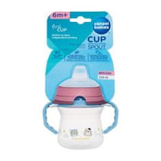 Canpol babies Bonjour Paris First Cup Blue 6m+ skodelica s silikonskim ustnikom 150 ml