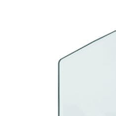 Vidaxl Steklena plošča za kamin 120x60 cm
