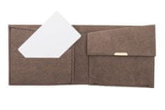 BeWooden Hnedá peňaženka z pratelného papiera Brunn Washpaper Wallet univerzálne šedá