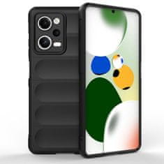 slomart magic shield etui za xiaomi redmi note 12 pro / poco x5 pro 5g fleksibilen oklepni etui black