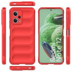 slomart magic shield etui za xiaomi redmi note 12 5g / poco x5 5g fleksibilen oklepni etui rdeče barve