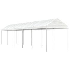 Vidaxl Paviljon s streho bel 11,15x2,28x2,69 m polietilen