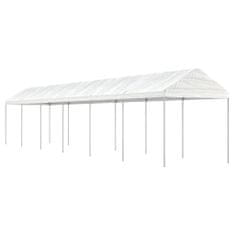 Vidaxl Paviljon s streho bel 13,38x2,28x2,69 m polietilen