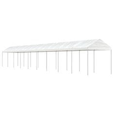 Vidaxl Paviljon s streho bel 20,07x2,28x2,69 m polietilen