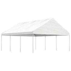 Vidaxl Paviljon s streho bel 6,69x5,88x3,75 m polietilen