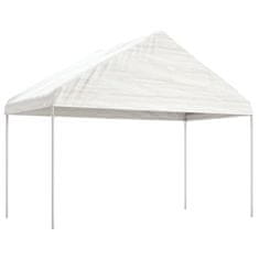 Vidaxl Paviljon s streho bel 8,92x4,08x3,22 m polietilen