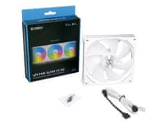 Lian Li Uni Fan AL140 V2 ventilator za ohišje, RGB, PWM, 140mm, bel (14ALV21W)