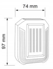 Polux Solarna Vrtna svetilka LED LUCE fasadna stenska 6000K Hladno bela s senzorem gibanja