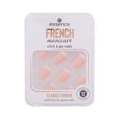 Essence French Manicure Click & Go Nails Odtenek 01 classic french Set umetni nohti 12 kos