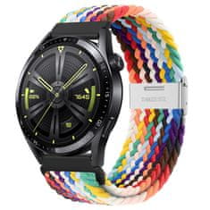 BStrap Elastic Nylon 2 pašček za Huawei Watch GT2 42mm, rainbow