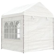 Vidaxl Paviljon s streho bel 20,07x2,28x2,69 m polietilen