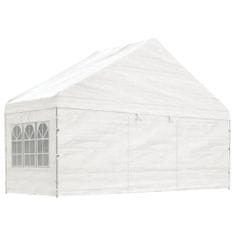 Vidaxl Paviljon s streho bel 20,07x5,88x3,75 m polietilen