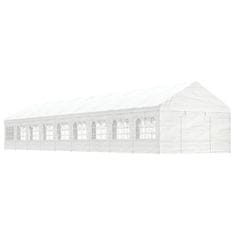 Vidaxl Paviljon s streho bel 20,07x4,08x3,22 m polietilen