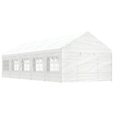 Vidaxl Paviljon s streho bel 11,15x4,08x3,22 m polietilen