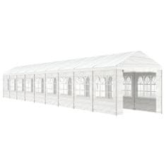 Vidaxl Paviljon s streho bel 20,07x2,28x2,69 m polietilen