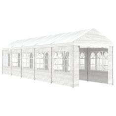 Vidaxl Paviljon s streho bel 11,15x2,28x2,69 m polietilen