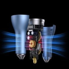 BASEUS BASEUS AVTOPOLNILEC USB-A + 2X USB-C 65W MODER