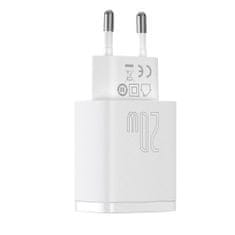 PRO Kompaktni USB USB-C 20W 3A PD QC 3.0 hitri polnilec bele barve