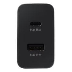 slomart samsungov omrežni polnilec usb-c / usb-a 35w črn (ep-ta220nbegeu)