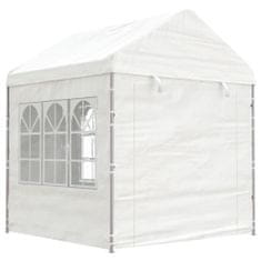 Vidaxl Paviljon s streho bel 8,92x2,28x2,69 m polietilen