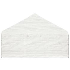 Vidaxl Paviljon s streho bel 5,88x2,23x3,75 m polietilen