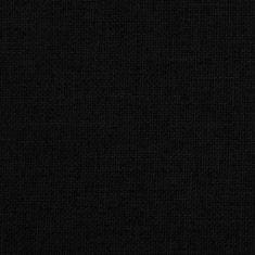 Vidaxl Pasja postelja črna 70x45x30 cm blago