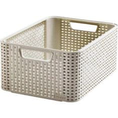 Curver škatla za shranjevanje RATTAN 39x29x17cm (M), STYLE2, PH KREM