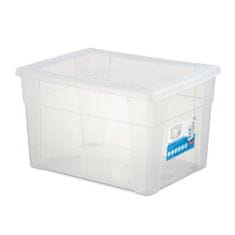 Stefanplast Plastična škatla za shranjevanje s prozornim pokrovom SCATOLA 20L, 40x30x24cm