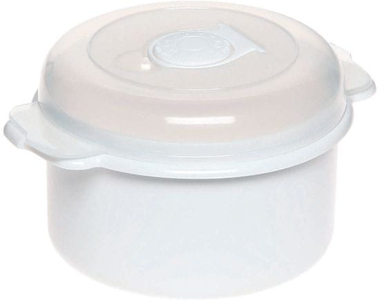 STREFA Okrogla posoda za mikrovalovno pečico 0,5 l, plastika, mešanica barv