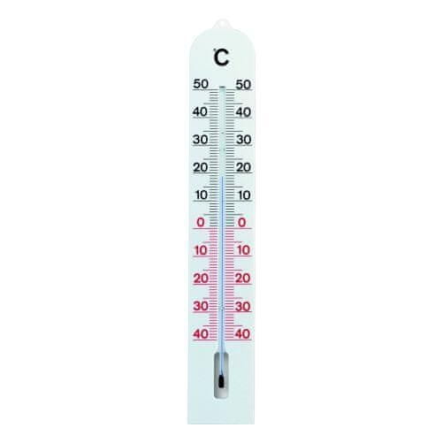 STREFA Zunanji termometer 40 cm, plastičen, bel