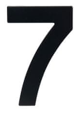 STREFA Hišna številka 7 95mm iz nerjavečega jekla črna