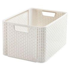 Curver škatla za shranjevanje RATTAN 43,6x33x23cm (L), STYLE2, PH KREM