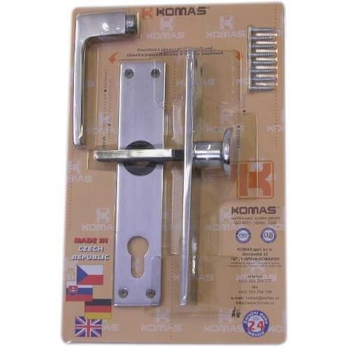 KOMAS Ročaj + krogla s ščitnikom za vložek, 90 mm, aluminij