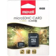 Maxell MicroSDHC 16GB CL10 + adpt 854717