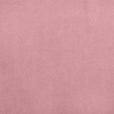 Vidaxl Pasja postelja s podaljškom roza 100x50x30 cm žamet