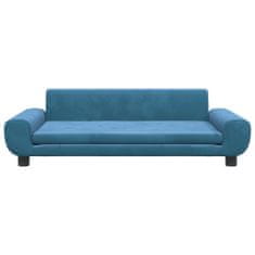 Vidaxl Pasja postelja modra 100x54x33 cm žamet