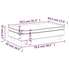 Vidaxl Otroški kavč s stolčkom za noge rjav 100x50x30 cm umetno usnje