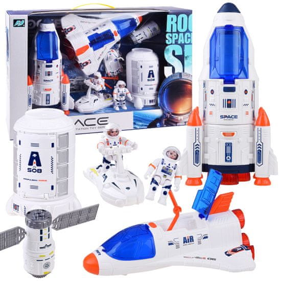 JOKOMISIADA Set Space Astronaut Shuttle Rocket Za4270