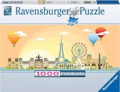 Ravensburger Panoramska sestavljanka Dan v Parizu 1000 kosov