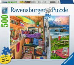 Ravensburger Puzzle Pogled iz prikolice XXL 500 kosov