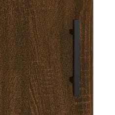 Vidaxl Stenska omarica 2 kosa rjavi hrast 69,5x34x90 cm
