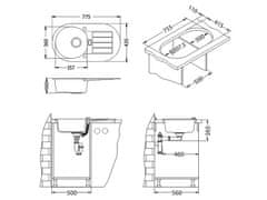 Alveus Niagara 40 G11 P-U pomivalno korito