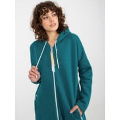 RELEVANCE Ženski pulover s kapuco na zadrgo STUNNING modre barve RV-BL-4742.20P_393322 L-XL
