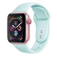 BStrap Soft Silicone pašček za Apple Watch 42/44/45mm, Gemstone Green