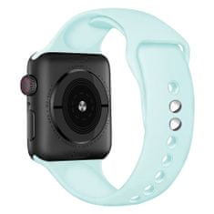 BStrap Soft Silicone pašček za Apple Watch 42/44/45mm, Gemstone Green