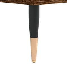 Vidaxl Pisalna miza rjavi hrast 140x50x75 cm inženirski les