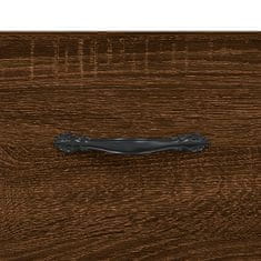 Vidaxl Stenska nočna omarica 2 kosa rjavi hrast 35x35x20 cm