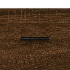 Vidaxl Stenska nočna omarica rjavi hrast 35x35x20 cm