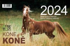 Koledar 2024 Konji, namizni, tedenski, 225 x 150 mm