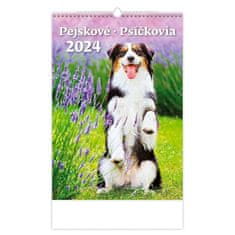 Stenski koledar 2024 - Kužki/psički